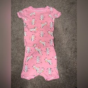 Pink Zebra Print Pajama Set 18-24 months